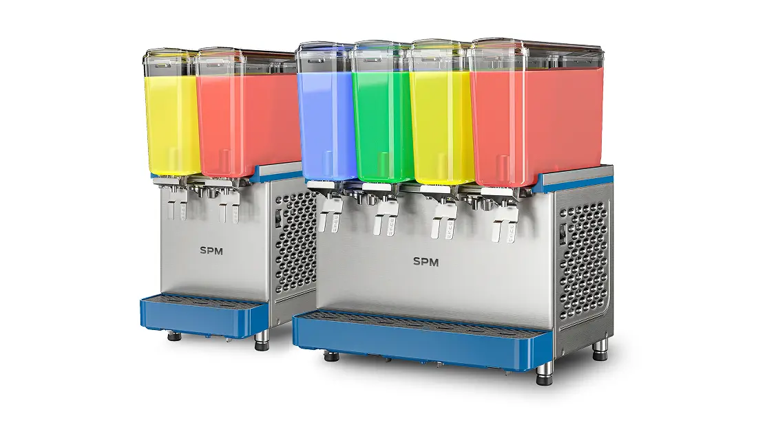 03_cold-beverage-dispenser-CLASSIC-PRO-1-and-2-three-quarter-view-SPM